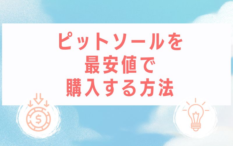 ピットソールを最安値で購入する方法