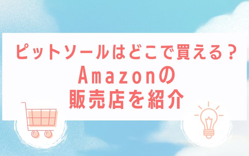 ピットソールはどこで買える?Amazonの販売店を紹介